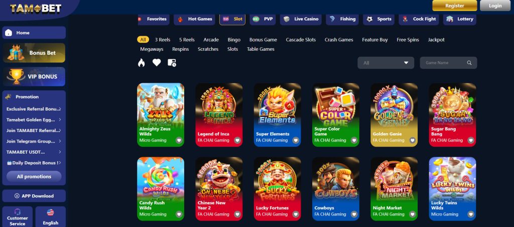 Navigating the Tamabet Slot Library